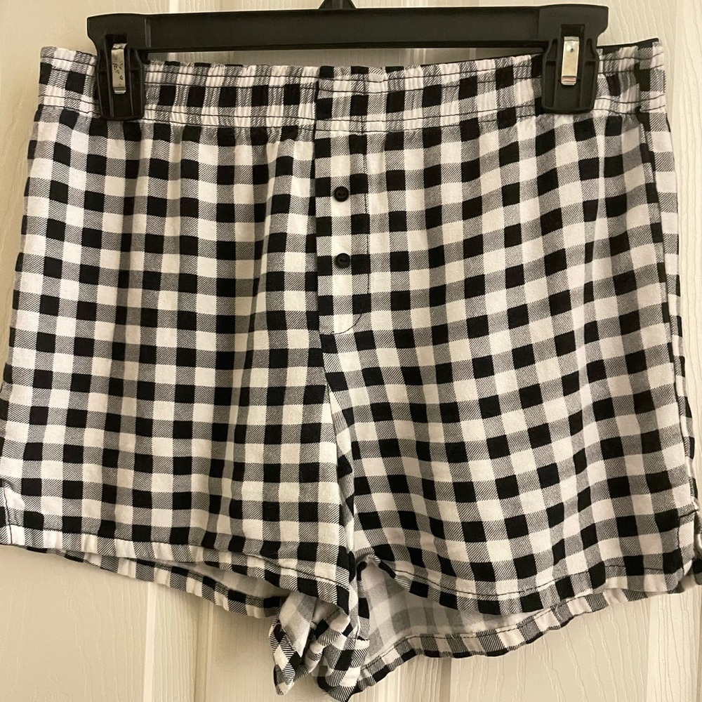 BRANDY MELVILLE JOHN GALT BOXER SHORTS GINGHAM PRINT